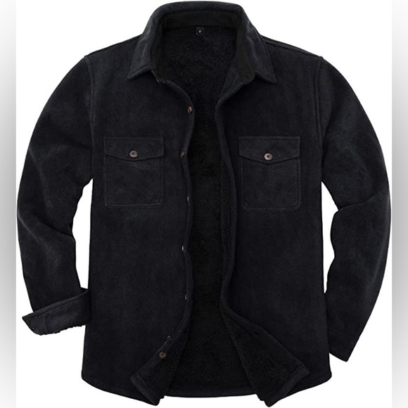 New Mens Sherpa Fleece Lined Winter Jacket Multiple Sizes - Picture 1 of 1